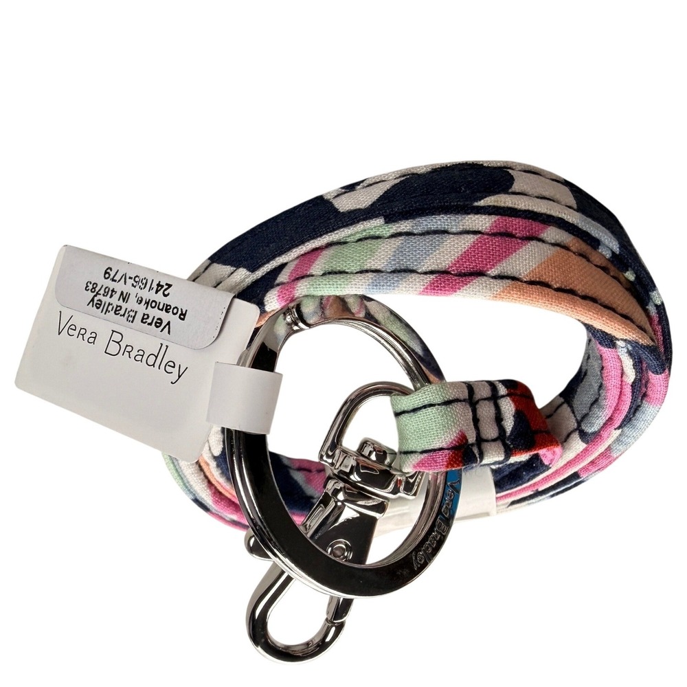 Vera Bradley Lanyard Mod Paisley Floral Geometric Keychain School Office Nurse
